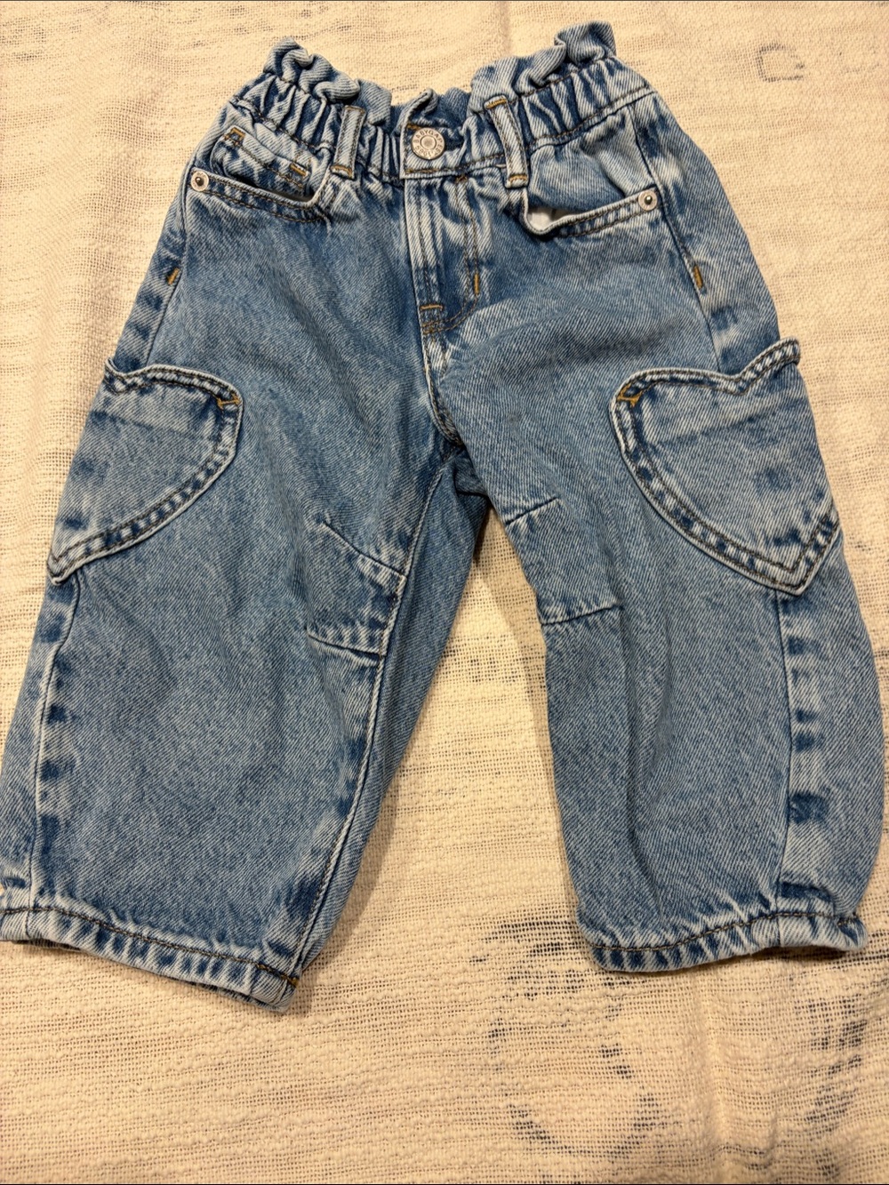 Gap Kids Heart Pocket Light Wash Denim Jeans